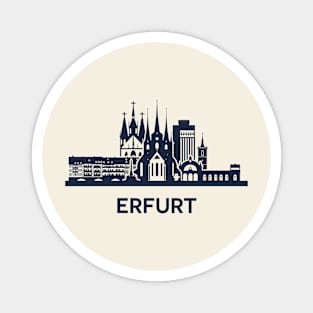 Erfurt Skyline Emblem Magnet